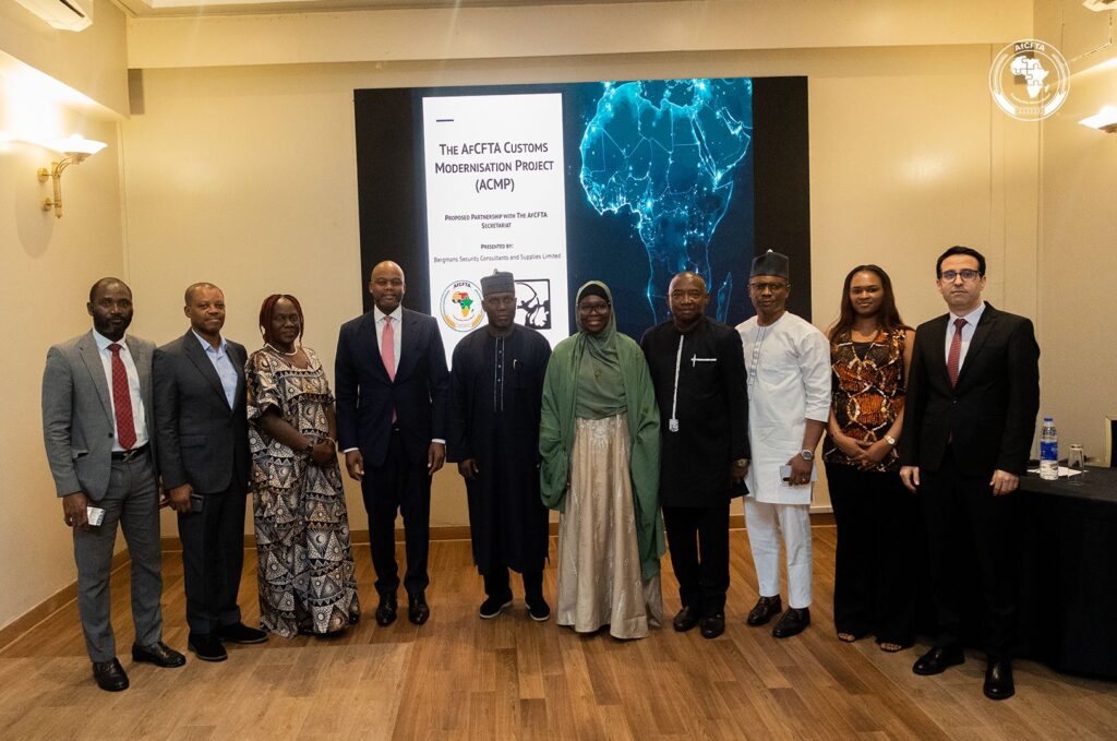 AfCFTA Secretariat officials at a high-level engagement